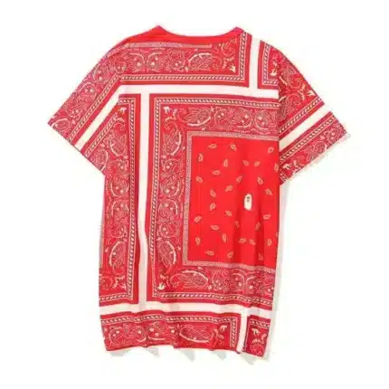 BAPE Head Red Color Print T-Shirt