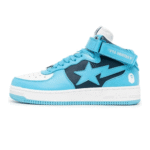 BAPESTA SAX Logo High Top Shoes